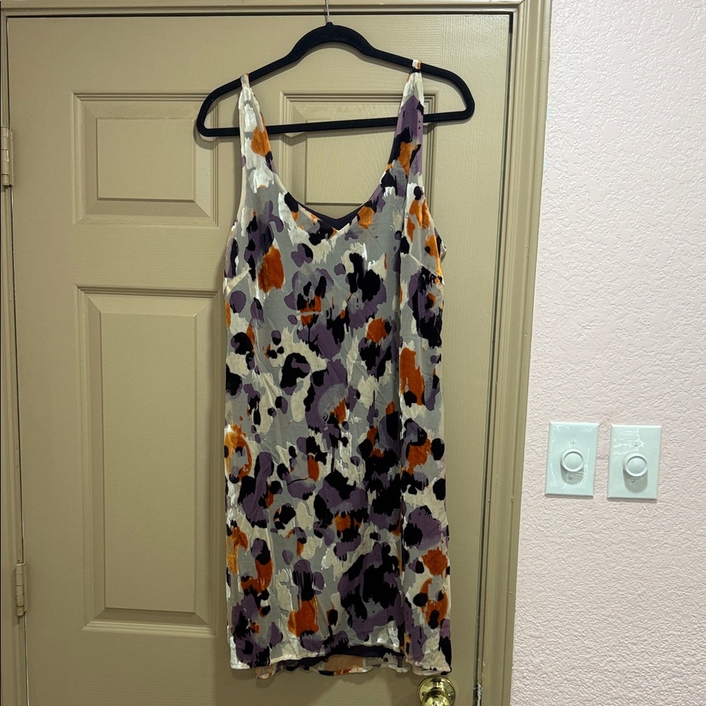CAbi Multicolor Abstract Mini Dress